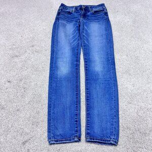 American Eagle Outfitters Jeans Jegging Blue Pockets Women’s Size 0